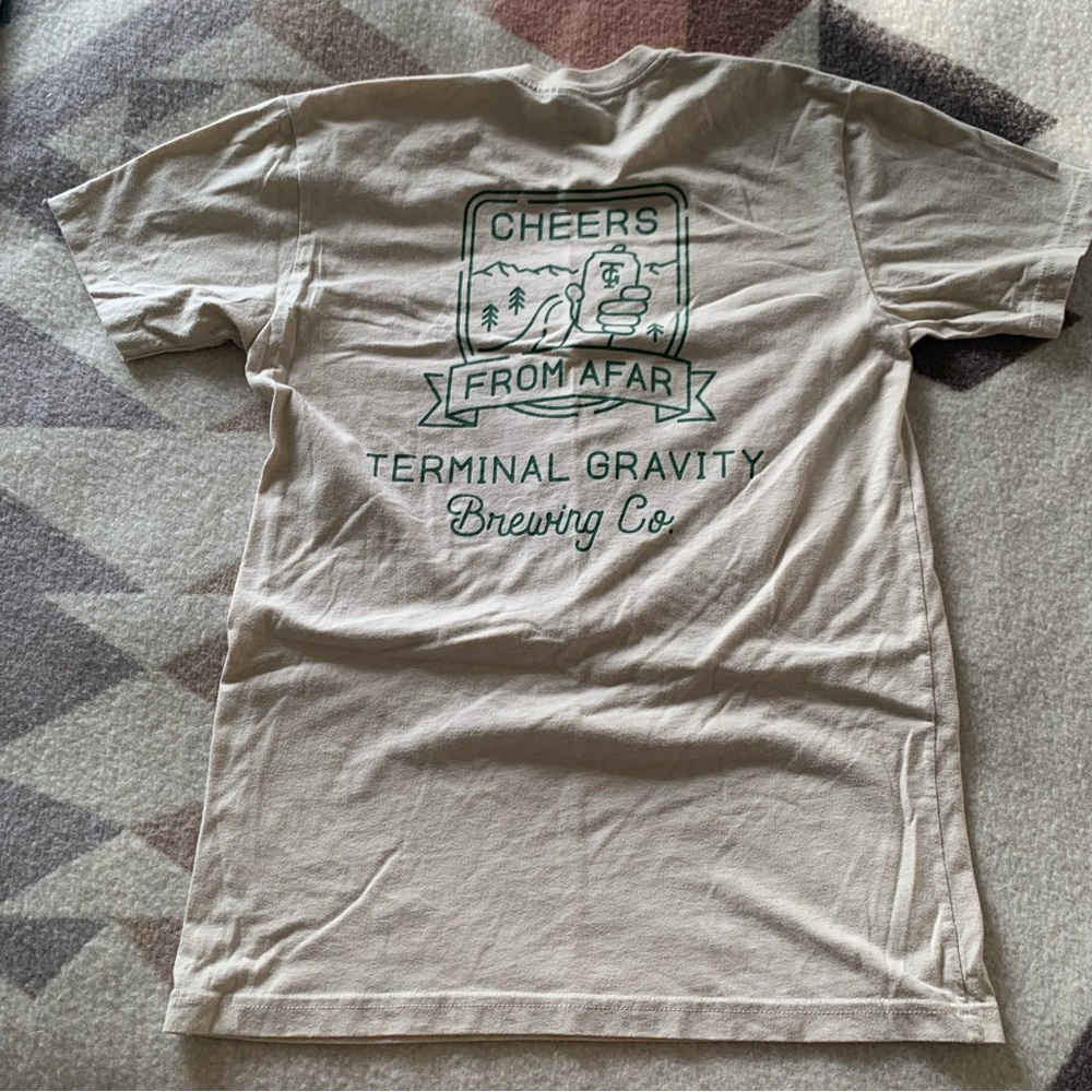Terminal Gravity Brewing Tshirt Cheers from Afar Small